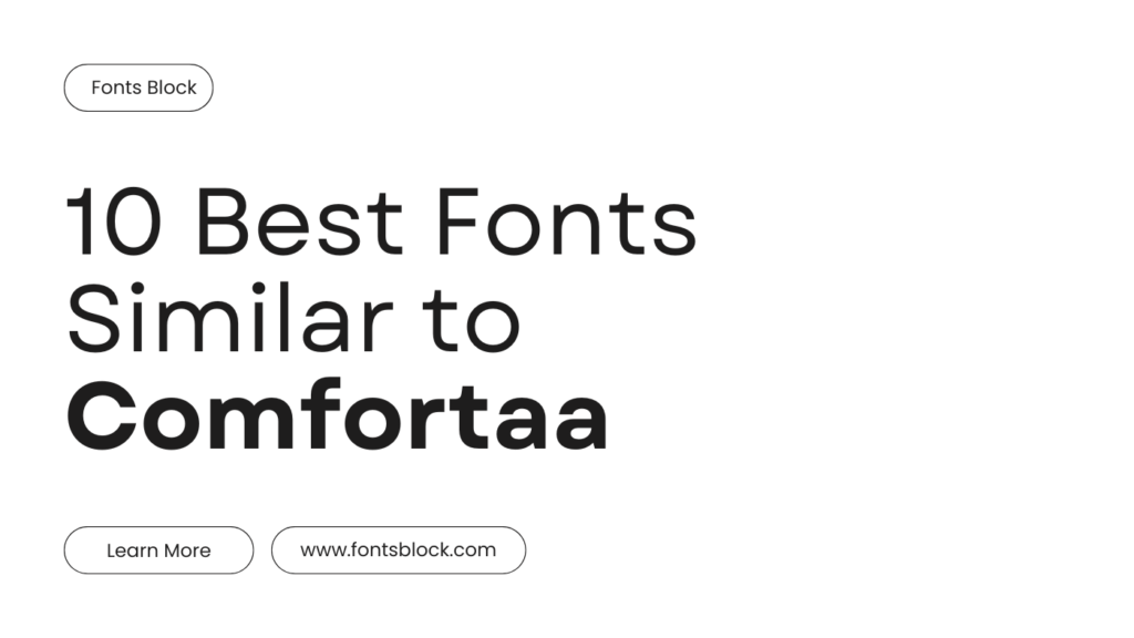 fonts similar to Comfortaa