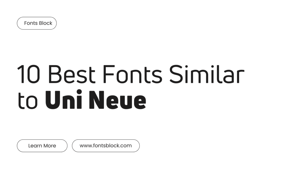 fonts similar to Uni Neue